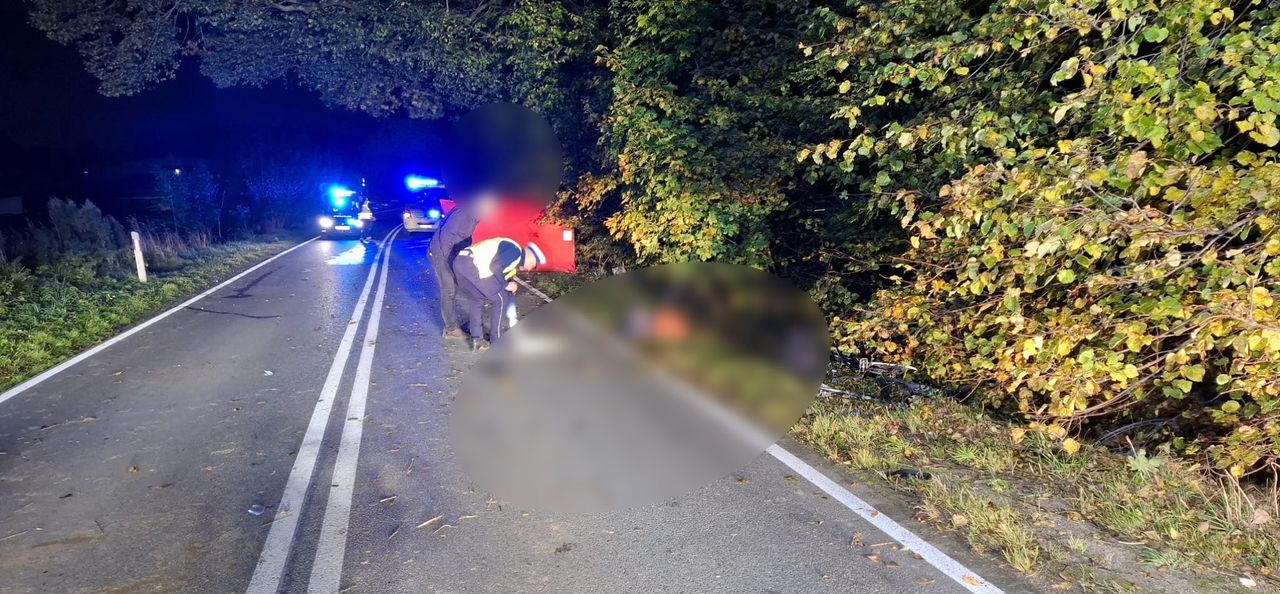 Kolejne informacje o kierowcy. Znaleźli go w zaroślach, dziś wyniki badań