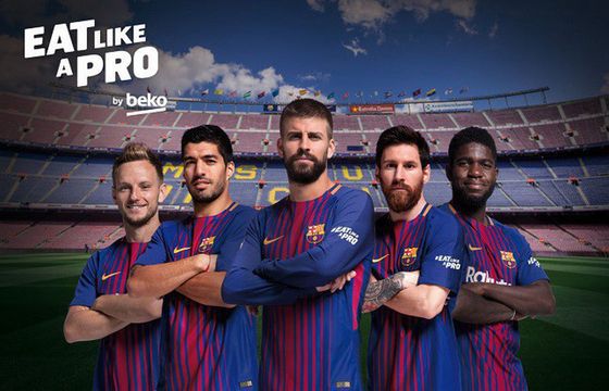 Piłkarze FC Barcelony w kampanii Beko walczą z otyłością dzieci
