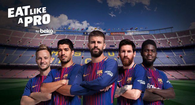 Piłkarze FC Barcelony w kampanii Beko walczą z otyłością dzieci