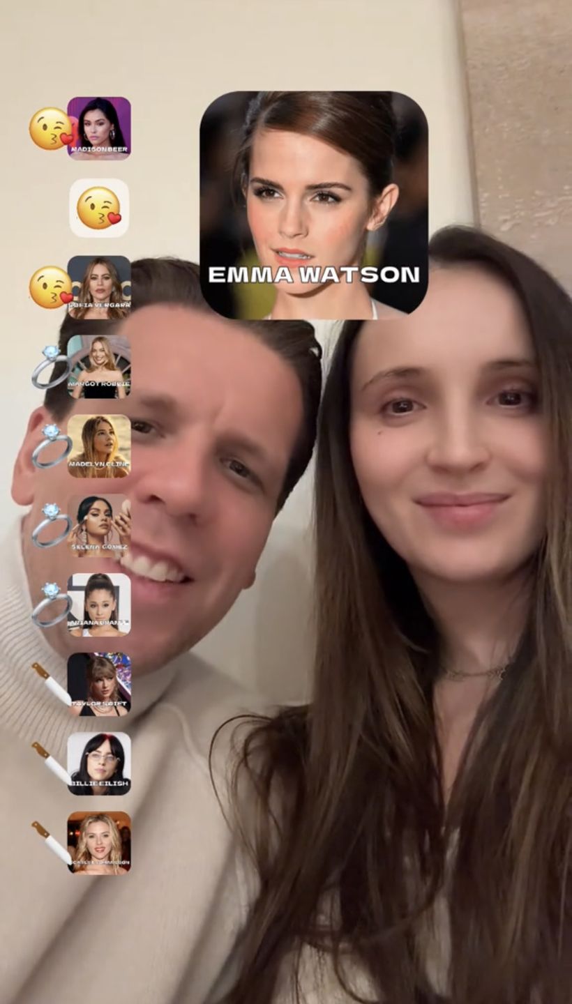 Marina i Wojtek wygłupiają się na TikToku