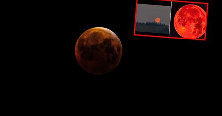 Krwawy Księżyc na niebie. Niezwykłe i piękne zjawisko