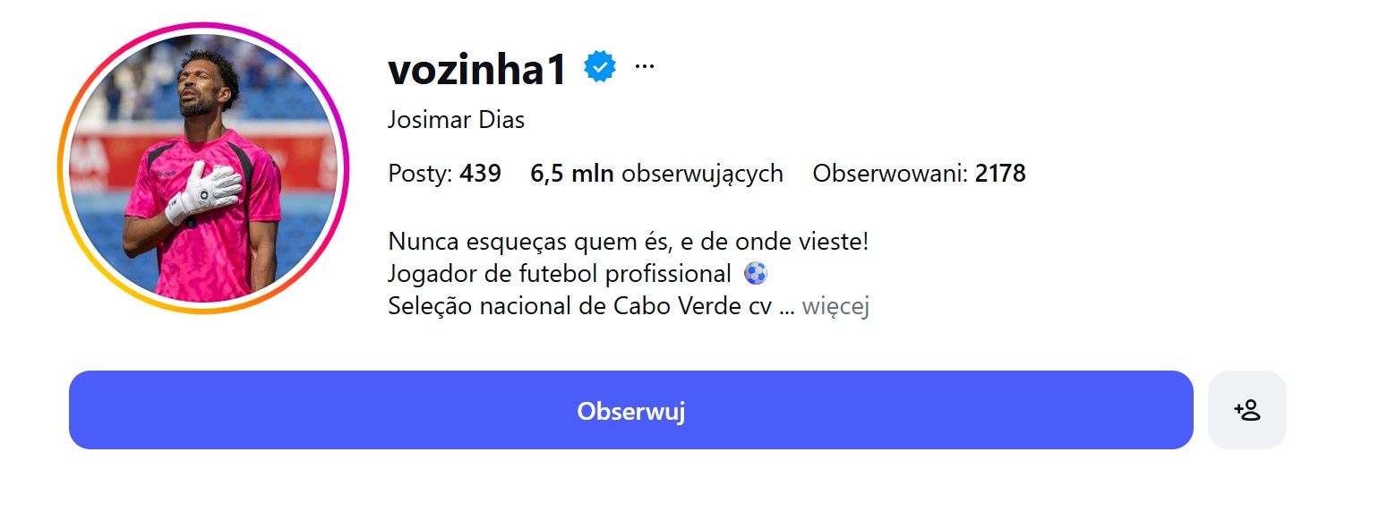 Obecnie konto vozinhy obserwuje ponad 6,5 mln fanów