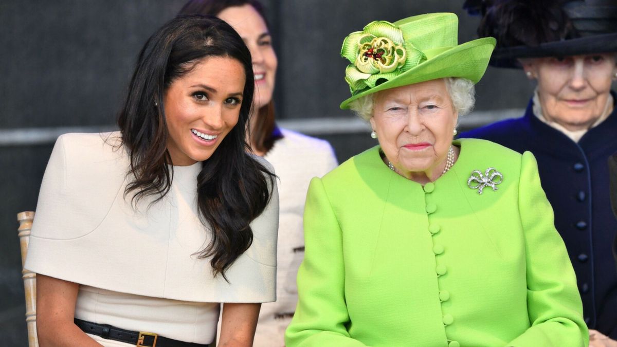 Meghan Markle, królowa Elżbieta II (East News)