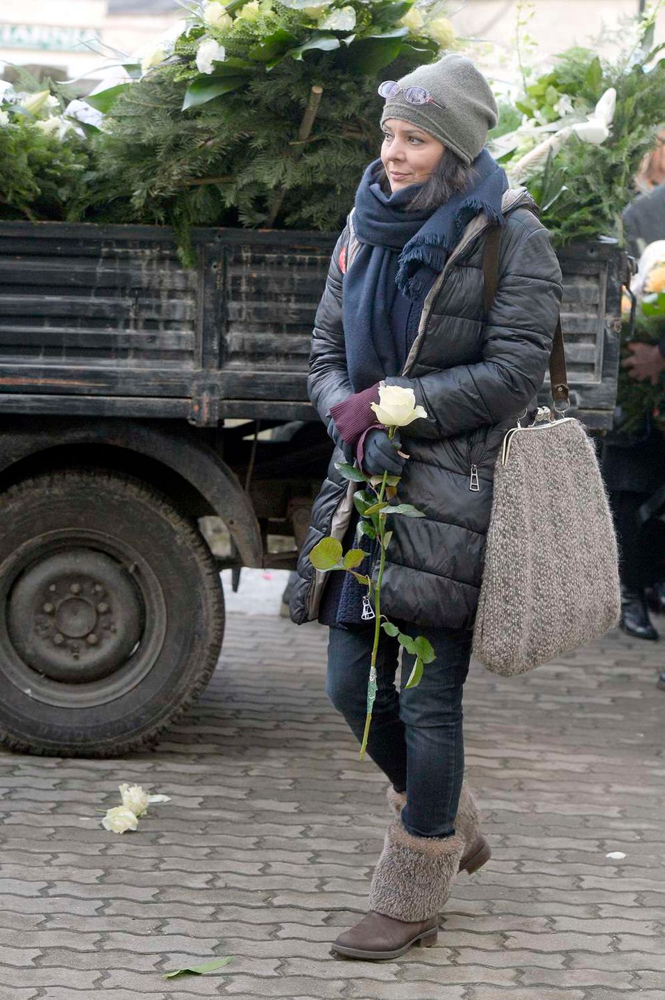 Bożena Stachura - pogrzeb Zuzanny Łapickiej