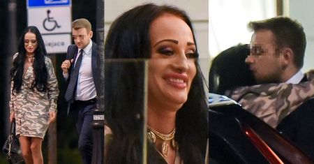Zdeformowana Małgorzata Godlewska popija piwko na randce (ZDJĘCIA)