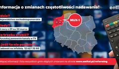 W zachodniopomorskim zmieni się częstotliwość emisji programów na MUX1 i MUX4