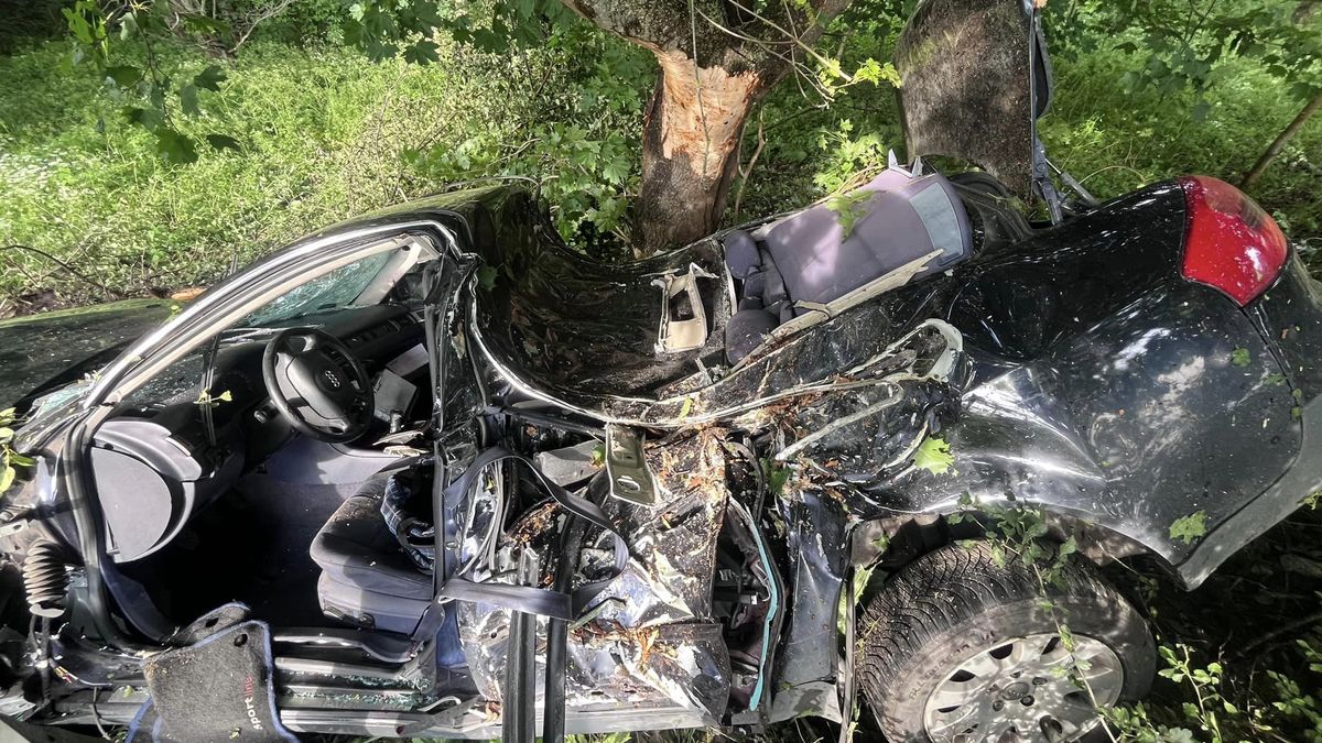 Wypadek pod Kołobrzegiem. Kierowca zginął na miejscu