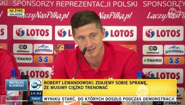 Robert Lewandowski na konferencji w Arłamowie