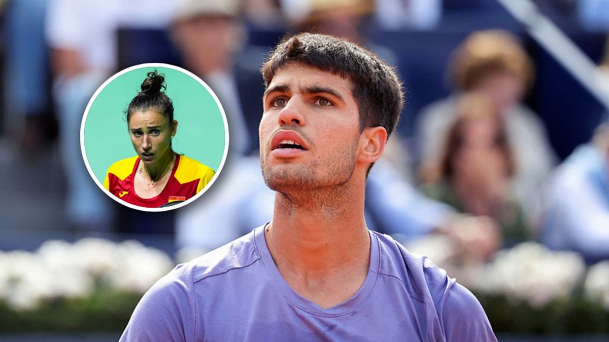   / Joan Valls/Urbanandsport/NurPhoto via Getty Images i Joaquin Corchero/Europa Press via Getty Images / Na zdjęciu: Carlos Alcaraz i Sara Sorribes (w kółeczku)