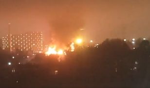 Ogromny pożar w Moskwie. W ogniu teren popularnego marketu