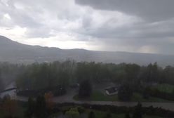 Moment uderzenia pioruna podczas burzy. Przerażające nagranie ze Śląska