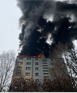 Duży pożar w Czechach. Polscy strażacy ruszyli z pomocą