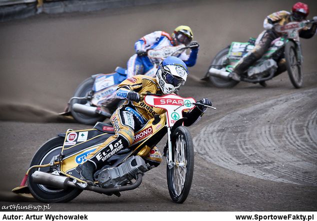 Adam Strzelec był cichym bohaterem Falubazu w meczu w Częstochowie (foto: Artur Wychowałek)