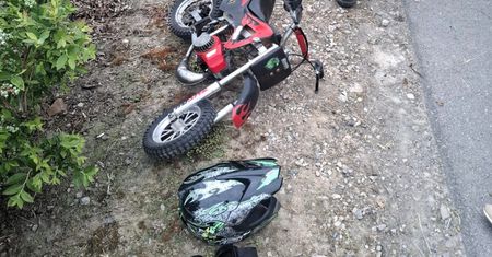 Sześciolatek ranny. Jechał minicrossem niedopuszczonym do ruchu