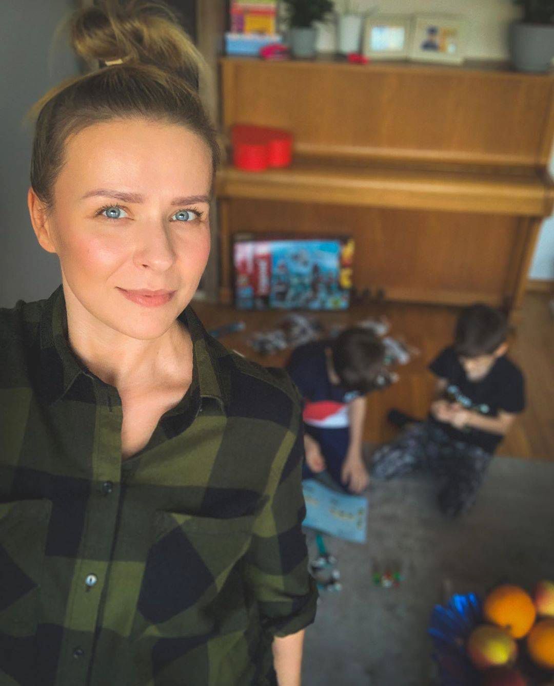 Aneta Zając z synami