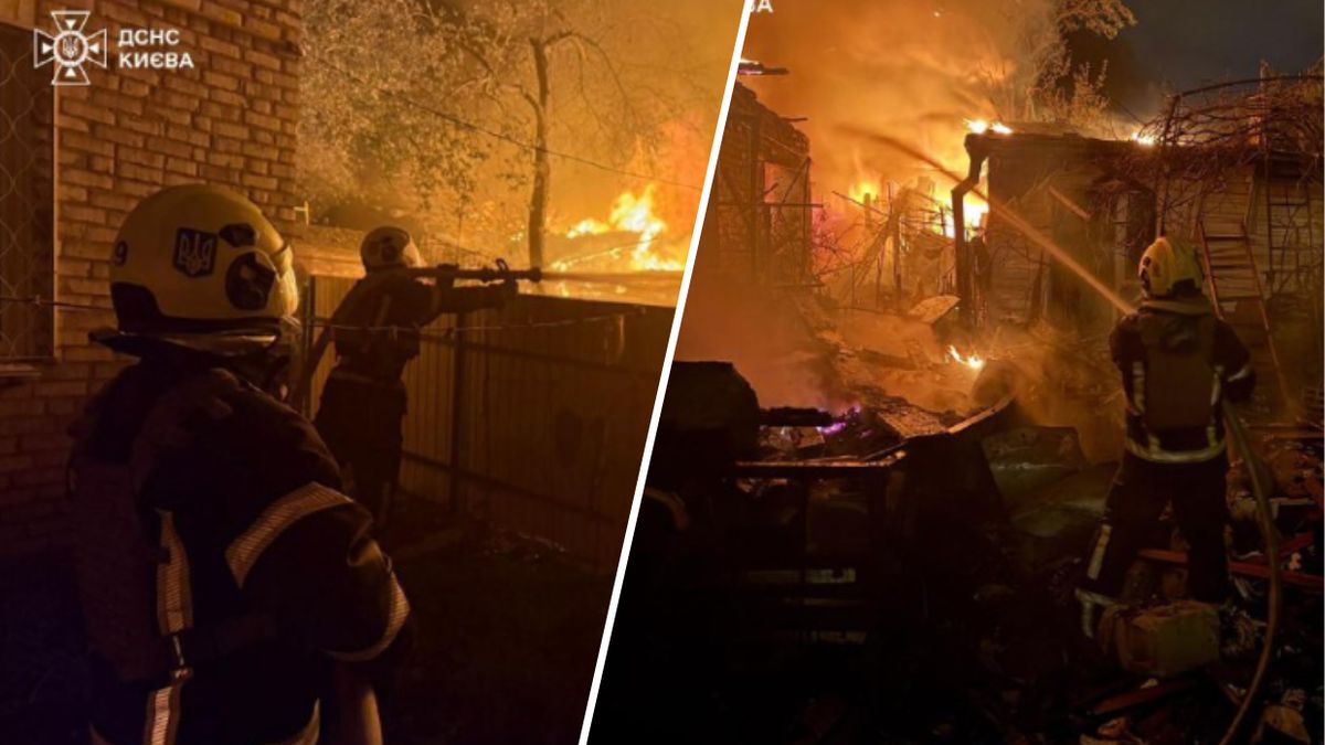 Nocny ostrzał Kijowa