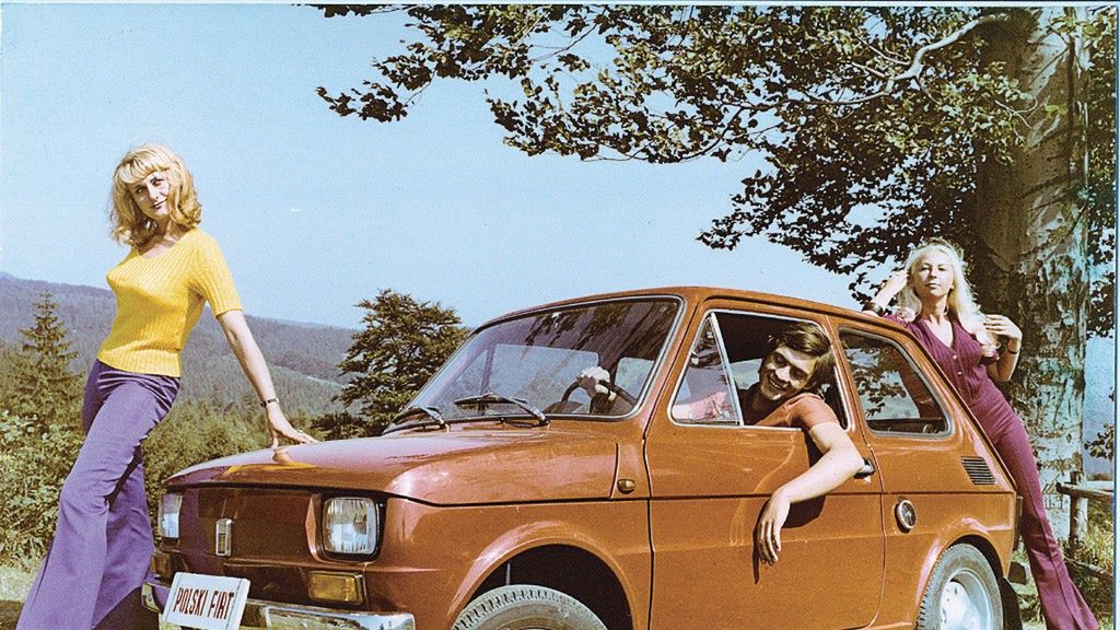 Petter Solberg miał też starszy egzemplarz fiata. Żółty maluch jest z końcówki produkcji