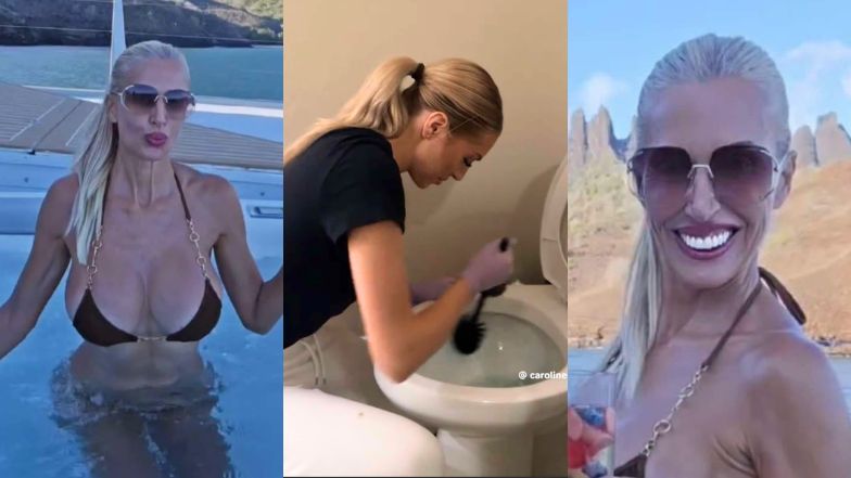 Odziana w bikini Aneta Glam kpi z Caroline Derpienski