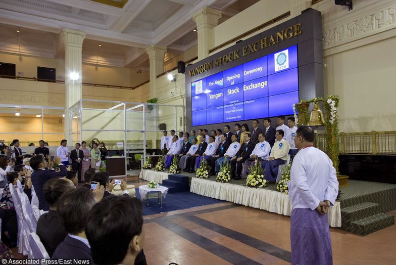 Oficjalnie otwarto giełdę papierów wartościowych w Birmie