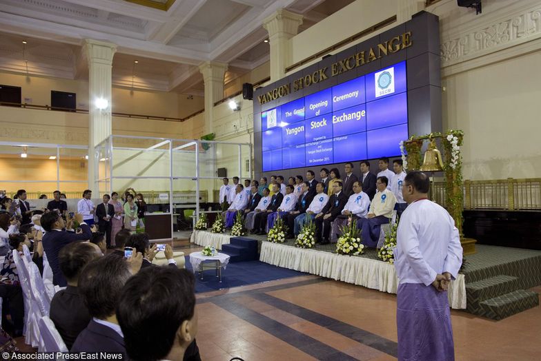 Oficjalnie otwarto giełdę papierów wartościowych w Birmie