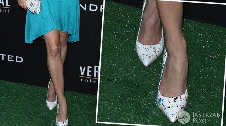 Izabella Miko na premierze filmu "Undrafted". Buty: Kazar (fot. East News)