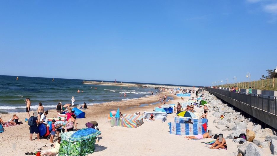 Plaża w Rowach.