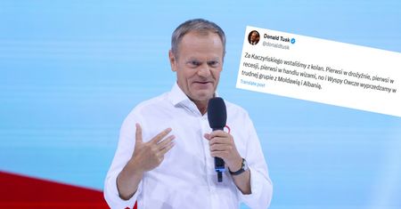 Tusk uderzył w Kaczyńskiego przy okazji meczu. "Pierwsi"