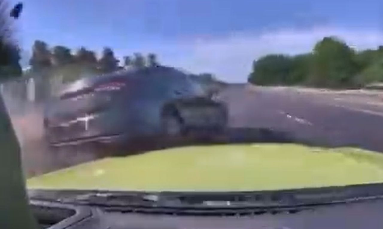 Szokujące nagranie z S3. Policja bada sprawę kolizji marszałka