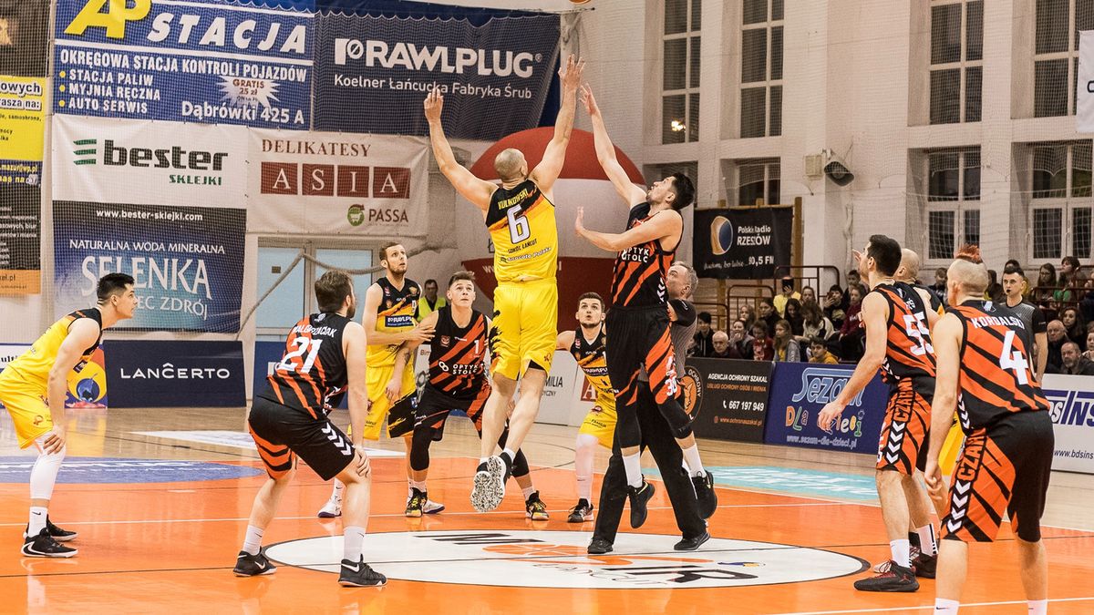 Materiały prasowe / Sebastian Maślanka, PTG Sokół Łańcut / Na zdjęciu: mecz Rawlplug Sokół Łańcut - STK Czarni Słupsk