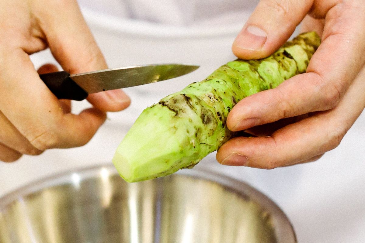 Real wasabi is unfortunately expensive. Most restaurants use cheap substitutes.