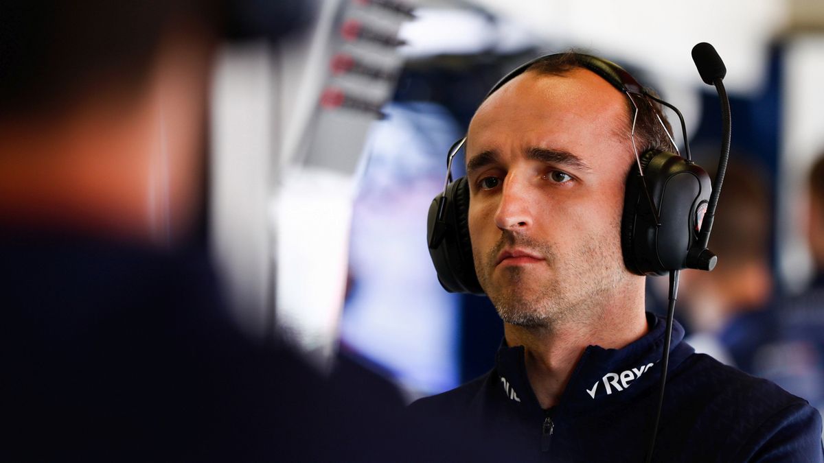 Robert Kubica w garażu Williamsa