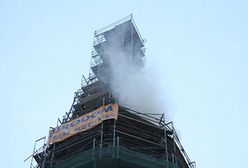 Pożar na wieży katedry w Opolu