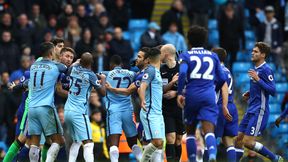 Awantura i dwie czerwone kartki w końcówce meczu Man City - Chelsea (foto)