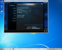 Zużycie zasobów pod xbmc na windows 7 (Celeron 3GHz, 1GB RAM)