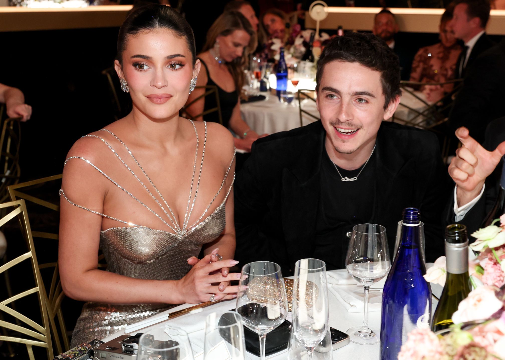 Kylie Jenner i Timothee Chalamet - Złote Globy 2026