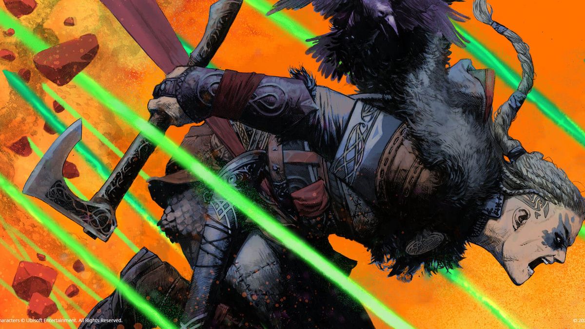 Eivor z Assassin's Creed w Fortnite. Ekran wczytywania