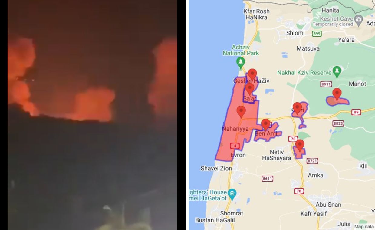 Overnight rocket barrage from Lebanon sparks massive IDF response