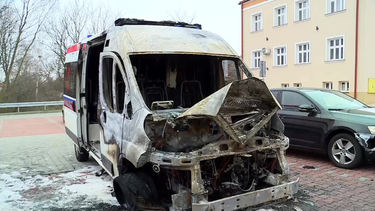 Podpalił karetki, które miały jechać do Ukrainy. Grozi mu kilka lat w więzieniu