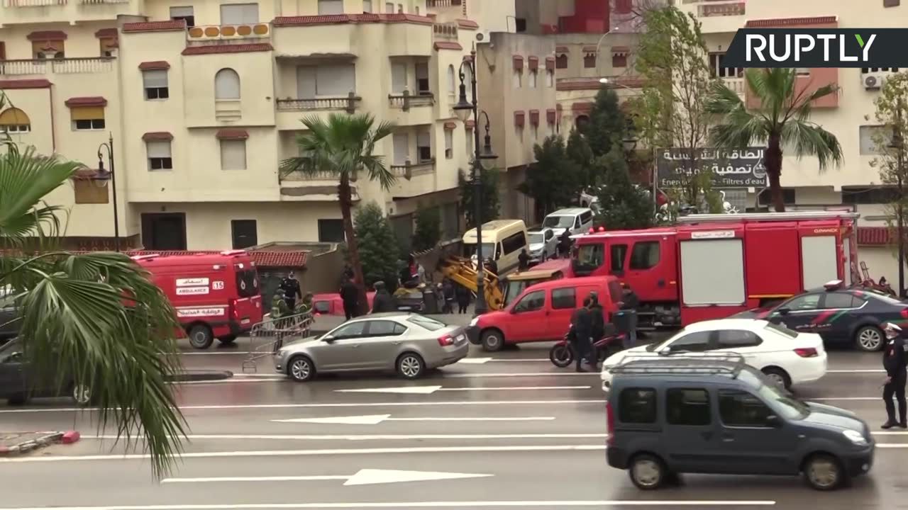 Powódź zalała nielegalną, podziemną fabrykę w Tangerze.