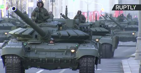 Przygotowania do parady z okazji Dnia Zwycięstwa w Moskwie.