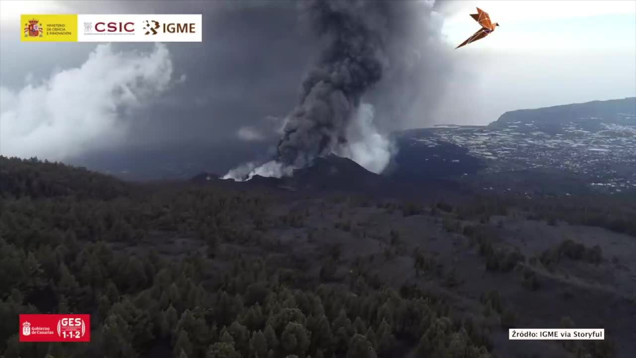 Erupcja wulkanu na La Palmie nie słabnie. Wzrosła aktywność sejsmiczna