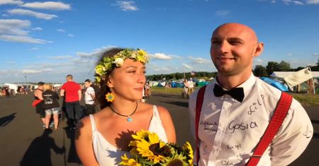 Nowożeńcy na Pol’and’Rock. “Mamy chyba największe wesele w Polsce”