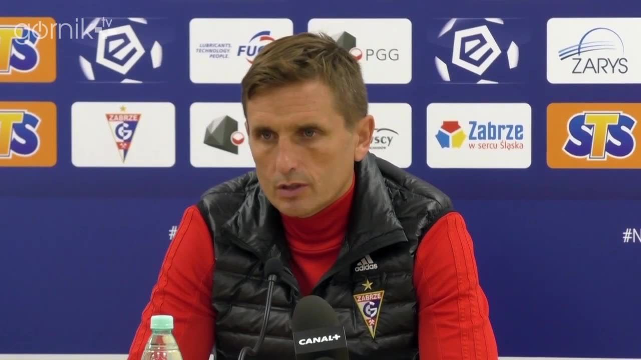 Marcin Brosz po porażce Górnika Zabrze z Lechem Poznań: W pierwszej kolejności musimy rozliczać za ten mecz starszych, bardziej doświadczonych graczy