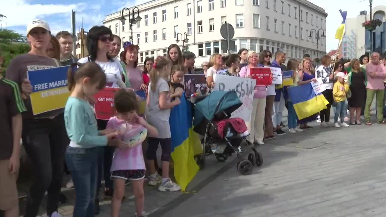 Manifestacja poparcia dla Ukrainy w Opolu. “Nie możemy się przyzwyczajać do tej wojny”