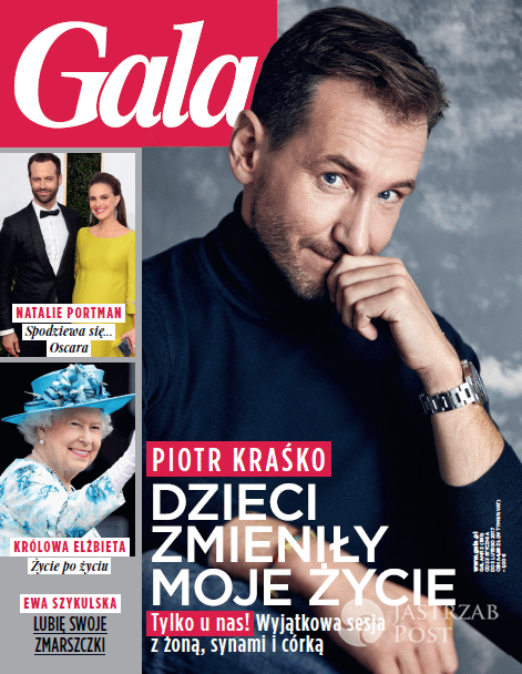 Piotr Kraśko na okładce "Gali"