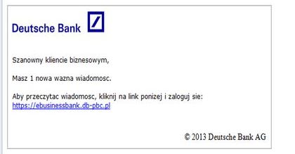 Deutsche Bank na celowniku oszustów
