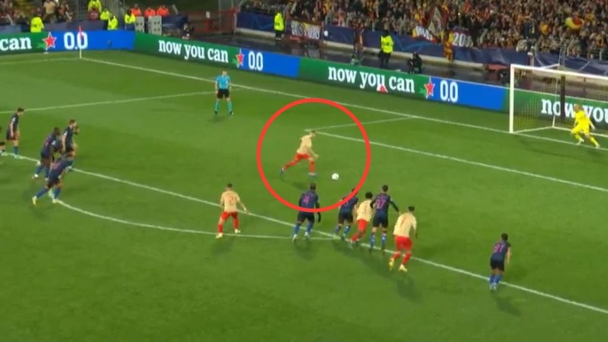 Twitter / Polsat Sport / Pierwszy gol Przemysława Frankowskiego w Lidze Mistrzów