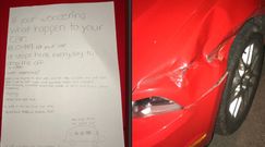 Uroczy liścik od ucznia, wyjaśnia co stało się z autem