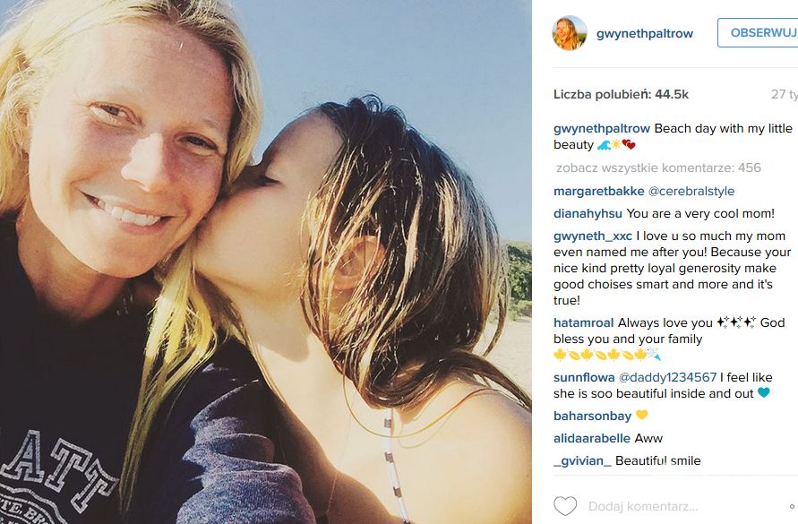 Gwyneth Paltrow z córką Apple
