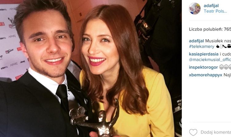 Maciej Musiał i Ada Fijał na Instagramie - Telekamery 2016